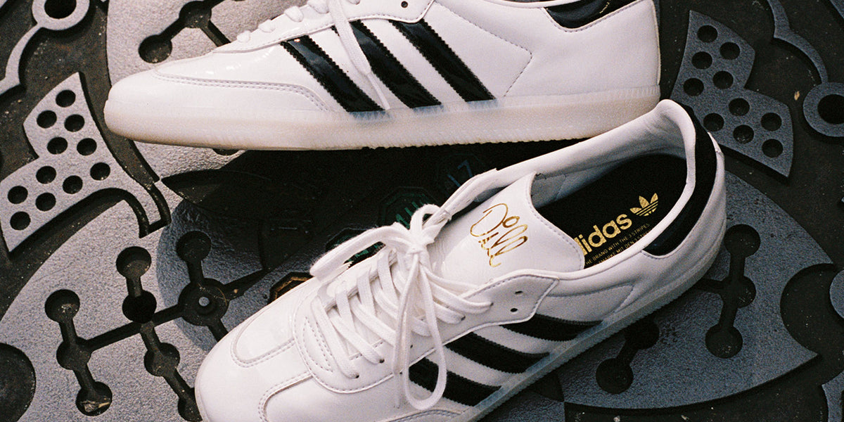 ADIDAS DILL SAMBA PATENT サンバ 27cm Adidas Dill Samba Patent Leather - White/Black – Ninetimes