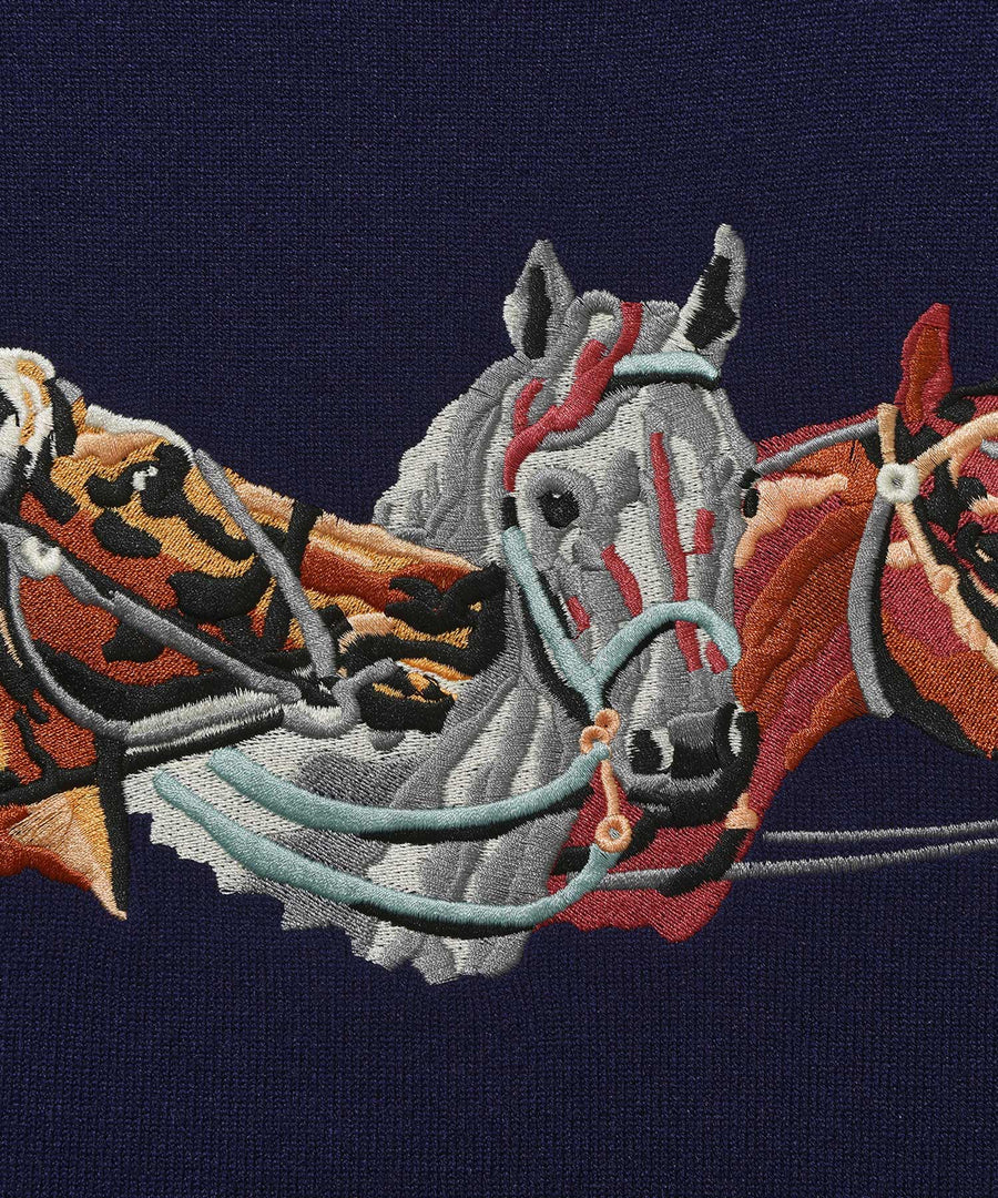 HELAS - HORSES CREWNECK KNIT