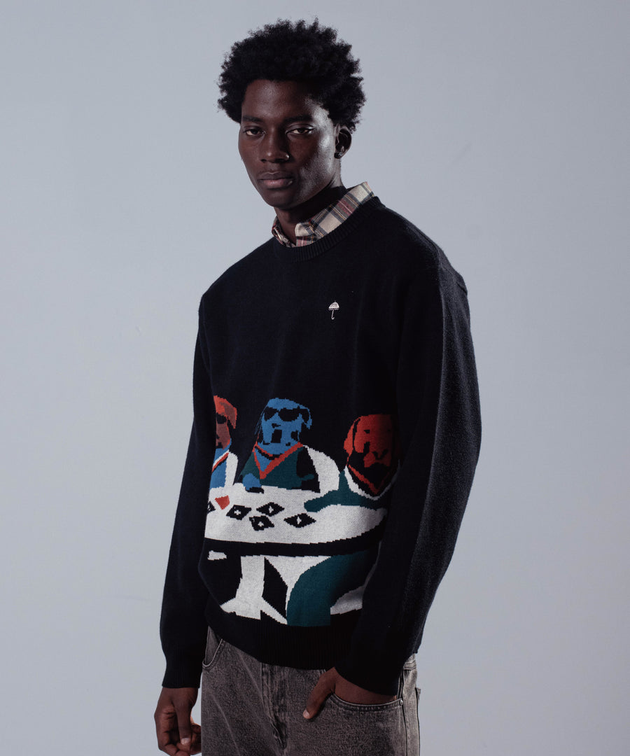 HELAS - POKER DOGS CREWNECK KNIT