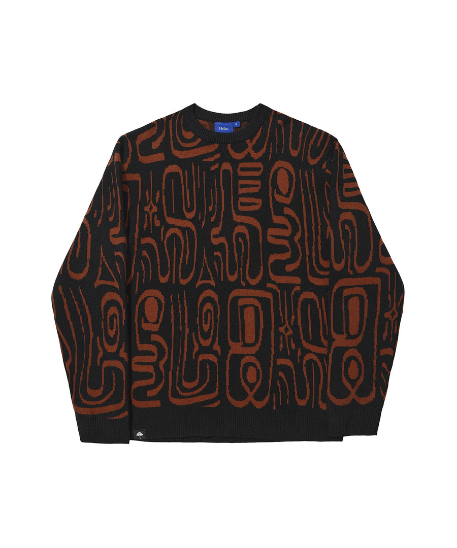 HELAS - ABSTRACT CREWNECK KNIT