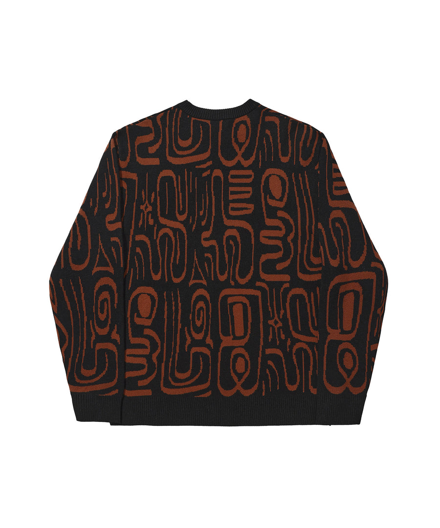 HELAS - ABSTRACT CREWNECK KNIT