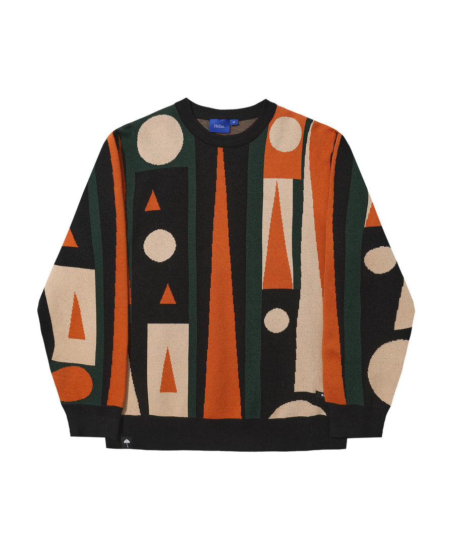 HELAS - BACKGAMMON CREWNECK KNIT