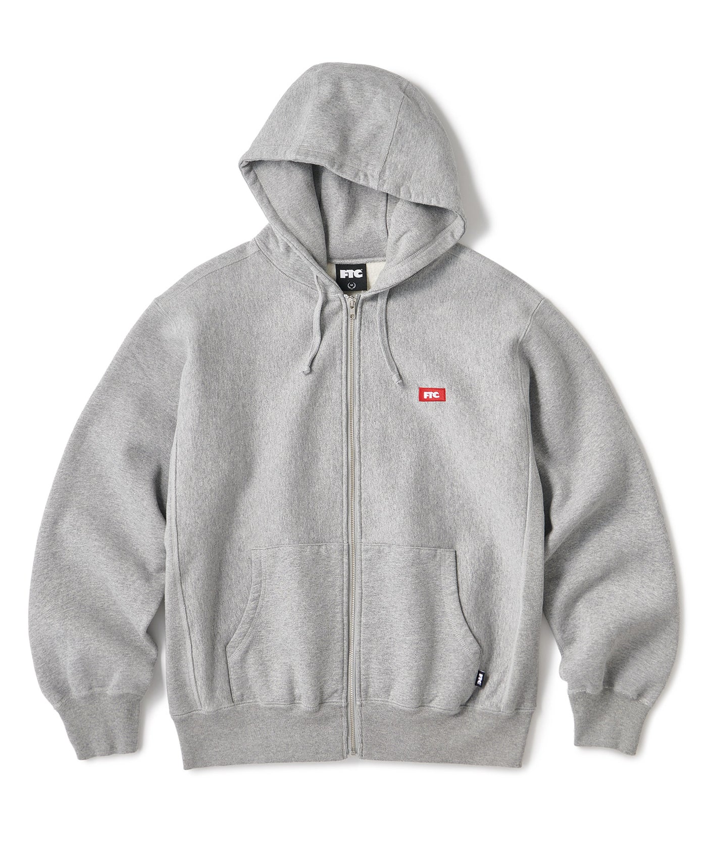 SMALL BOX LOGO ZIP UP HOODY - GRAY / S