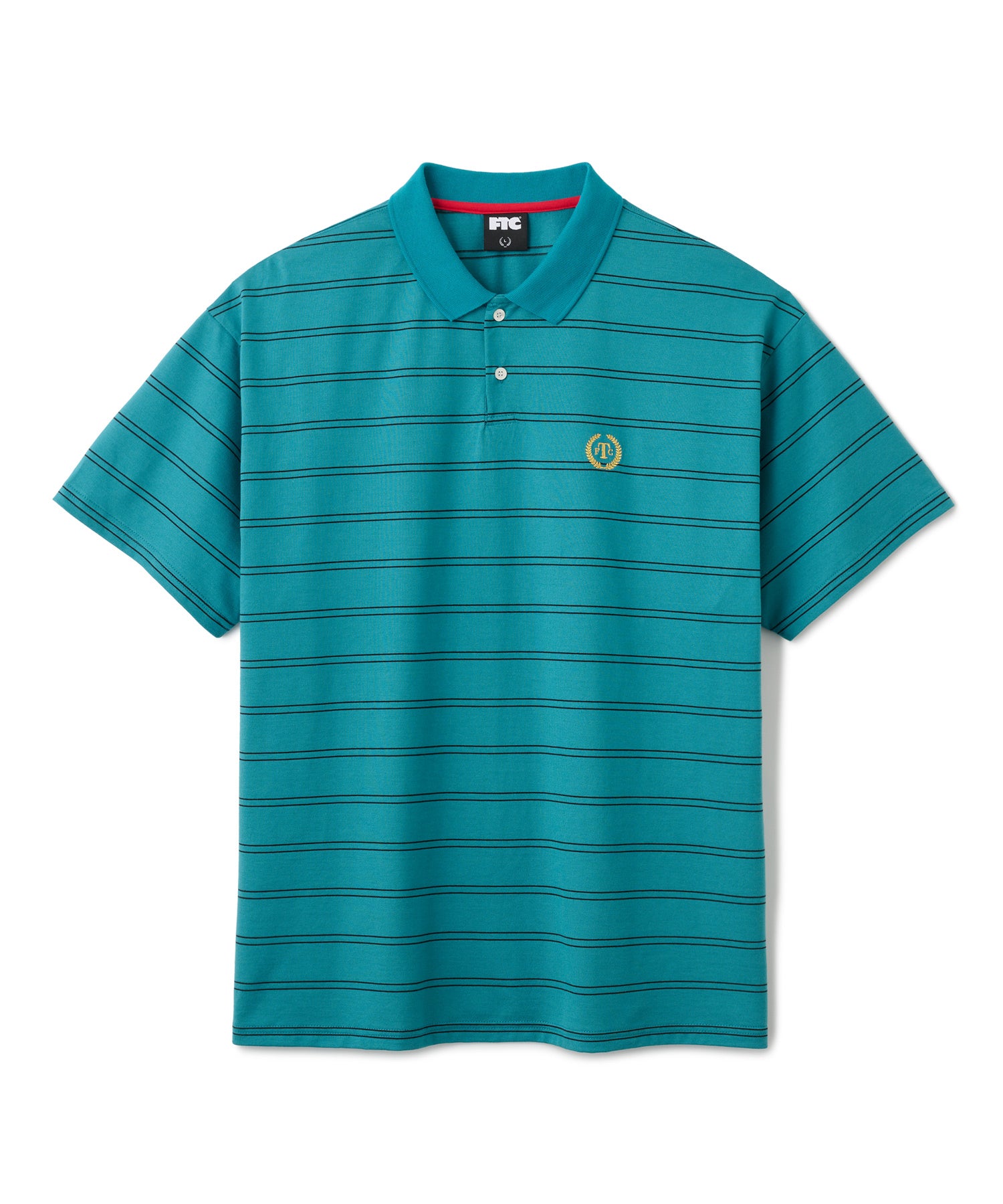FTC ポロシャツ ダークグリーン ネイビー ストライプ STRIPE POLO – FTC