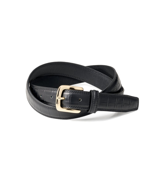 CROC LEATHER BELT – FTC
