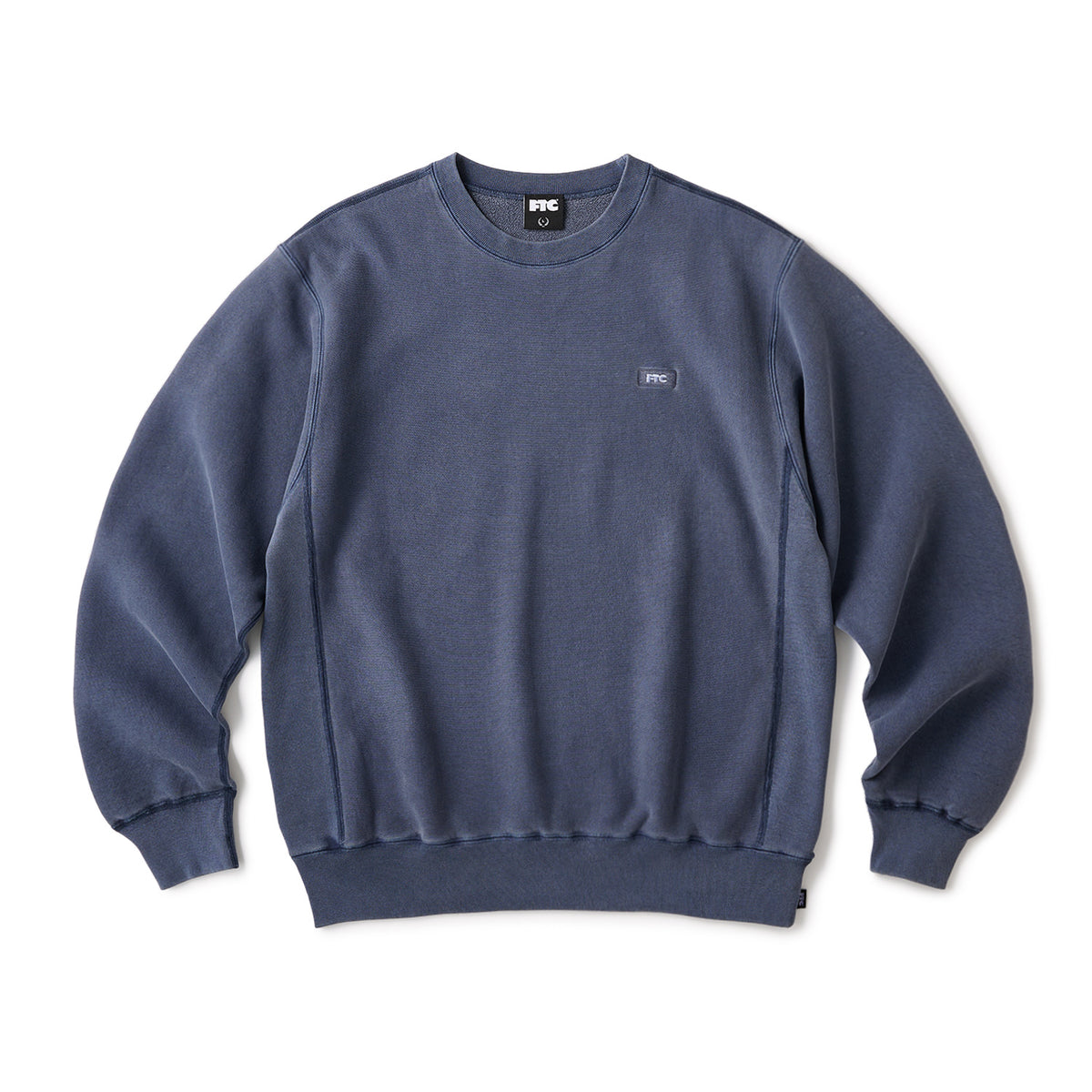 PIGMENT DYED SMALL BOX LOGO CREW NECK – FTC