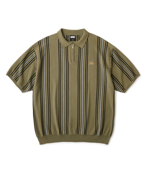 STRIPE KNIT POLO – FTC