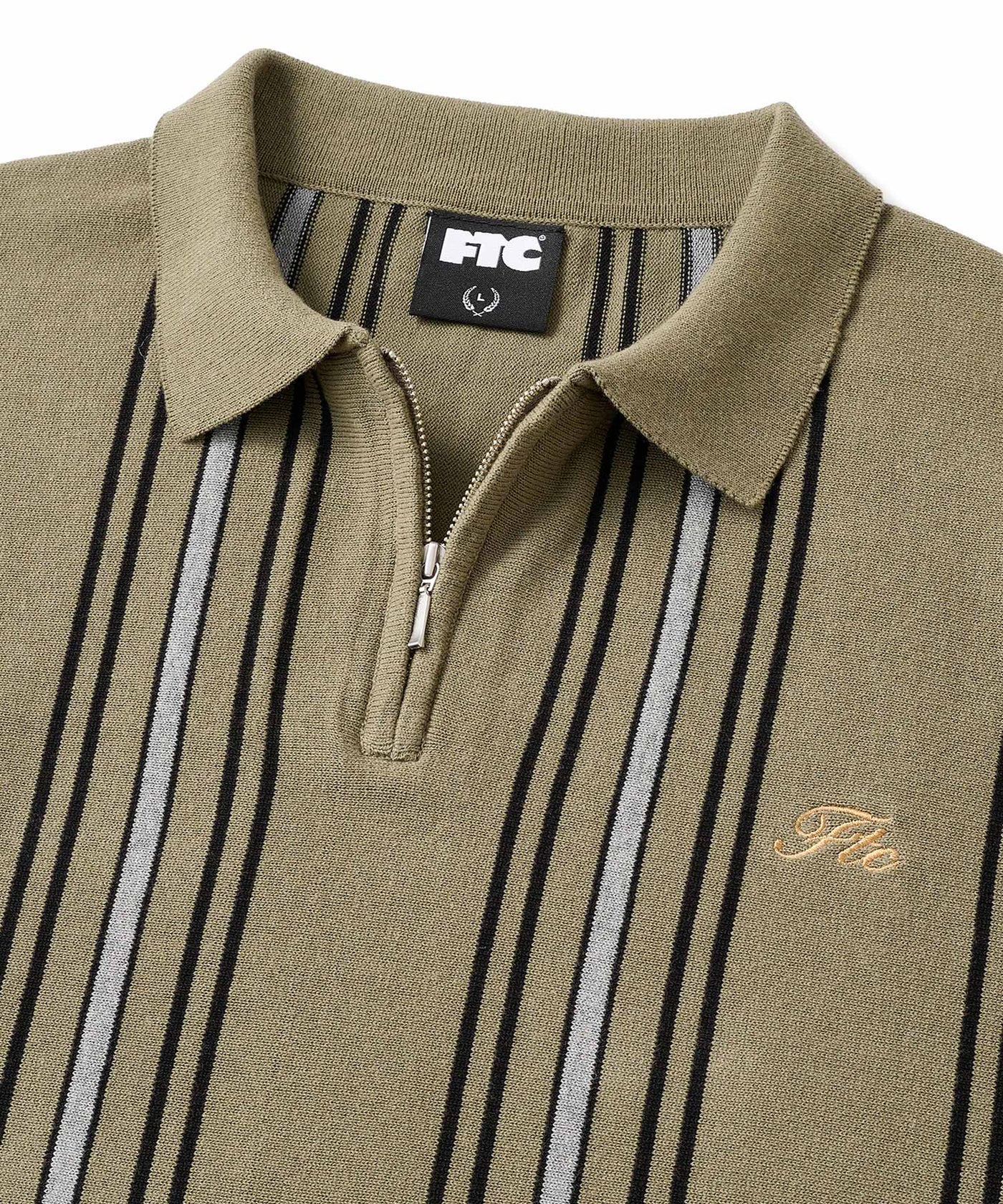 STRIPE KNIT POLO – FTC