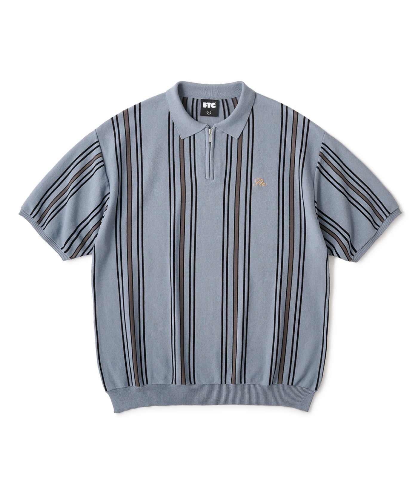 STRIPE KNIT POLO – FTC